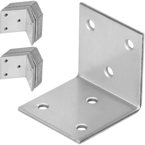 Équerre de charpentier KOTARBAU® - Connecteur de construction en acier inoxydable galvanisé 40 x 40 x 40 mm - Lot de 25 pièces (1/5)