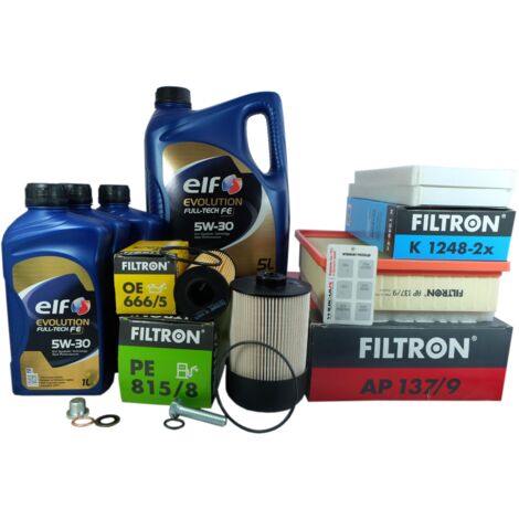4xFiltre + Huile 5W30 Elf Nissan NV400 Renault Master 3 2.3