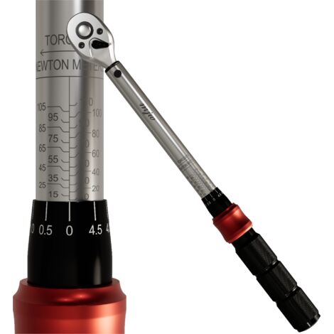 Clé dynamométrique 3/8 po pour jantes en acier CRV, 10-110 Nm (1/5)