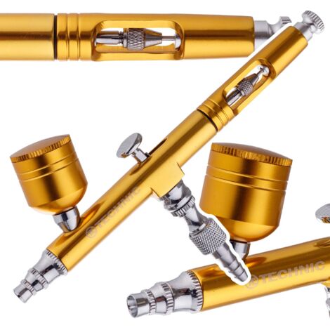 Buse de modélisme aérographe 0,3 mm double action peinture AB-140 or (1/5)