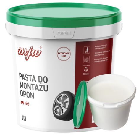 Pâte de montage de pneus, pommade de vulcanisation pour changement de roue, lubrifiant 5 kg (1/2)