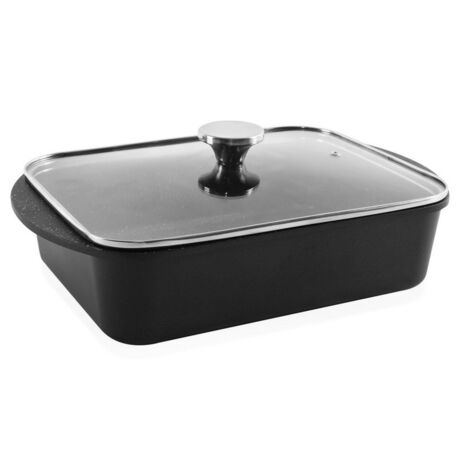 Plat à rôtir en granit avec couvercle rectangulaire GRANDE 4,4 l, 35x22,5 cm
