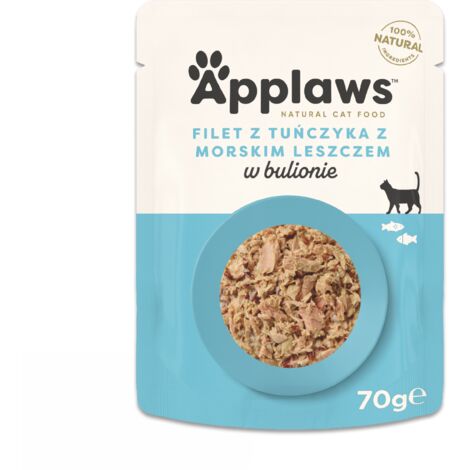 APPLAWS CAT Thon et Daurade en Bouillon 70g (1/2)