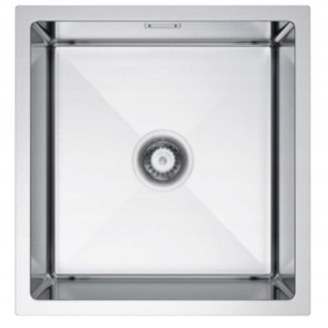 Évier NAYES à une cuve 47x45 en acier inoxydable (1/5)