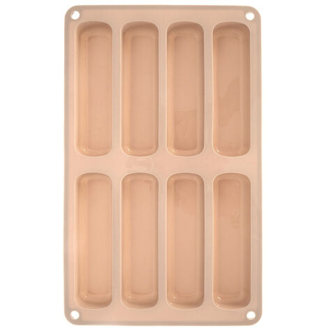Moule à fondant en silicone pour biscuits, plaque de cuisson beige 28 x 17 cm (1/5)