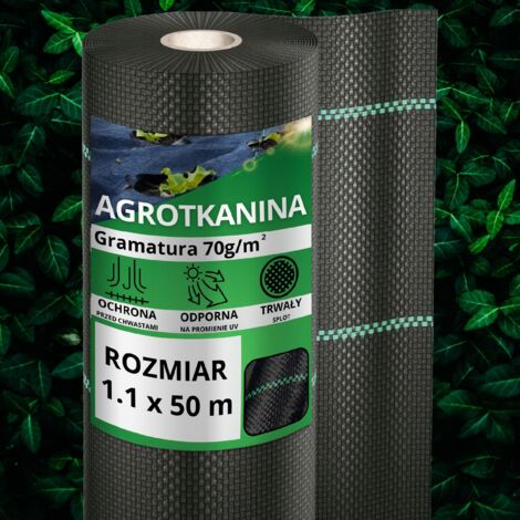 Tapis de paillis agrotextile anti-mauvaises herbes 70 g 1,1 x 50 m résistant (1/5)