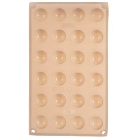 Moule en silicone pour pralines et chocolats, moule à glace beige 30 x 17,5 cm (1/5)