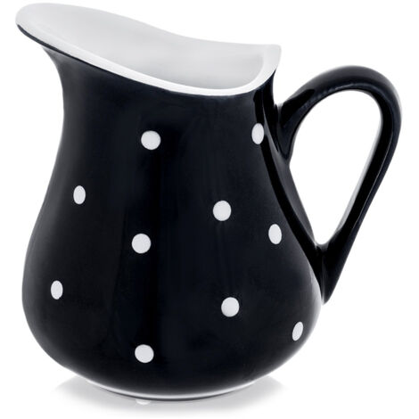 POT EN CÉRAMIQUE NOIRE POUR LAIT, THÉ, BOISSONS, 480 ML, CAFÉ (1/4)