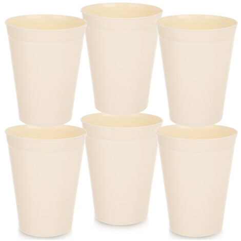 Gobelets réutilisables en plastique pour boissons et jus, 300 ml, lot de 6