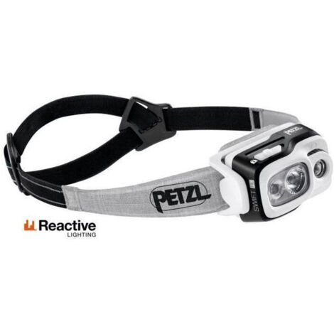Lampe frontale de course Petzl Swift RL - noire (900 lm)