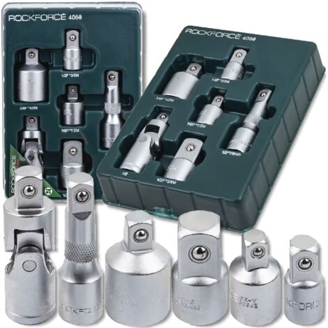 Kit adaptateur Rockforce, 6 éléments, acier CR-V, rallonge Cardan (1/5)