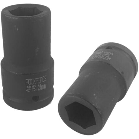 Douille à impact profonde de 24 mm (1 pouce) à 6 pans