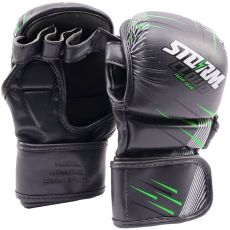 Gants de sparring MMA StormCloud StarFall Graphite-Lime 7oz XL