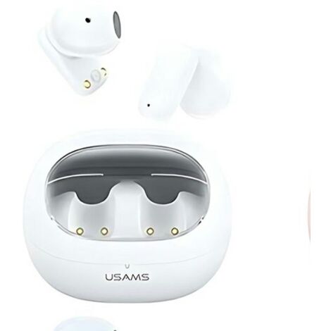 Écouteurs sans fil Bluetooth 5.3 TWS USAMS blancs (1/5)