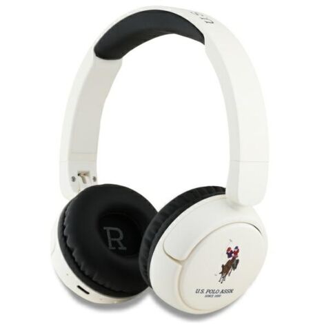 Casque audio Bluetooth supra-auriculaire US Polo DH Color Logo blanc (1/4)