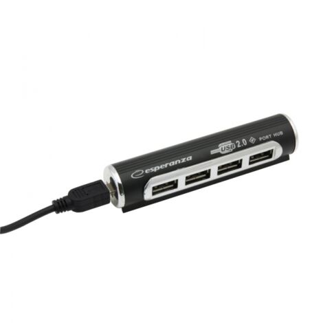 Hub USB 2.0 ES266 à 4 ports en aluminium EA115 (1/2)