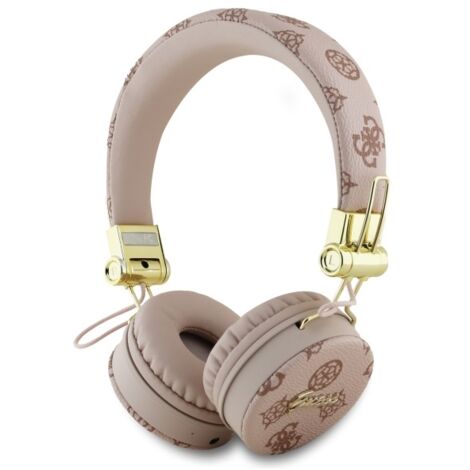 Casque audio Bluetooth supra-auriculaire Guess ENC Peony Script marron (1/4)