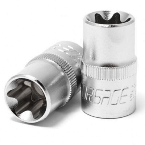 Douille TORX E20 1/2'' en acier au chrome-vinyle (1/4)