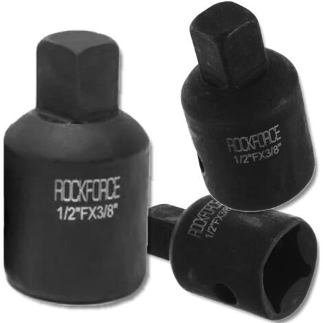 Adaptateur ROCKFORCE IMPACT 1/2" (F) x 3/8" (M) en acier CR-Mo RÉDUCTEUR (1/5)