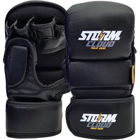 Gants de sparring StormCloud MMA 7oz Rookie Noir/Blanc XL