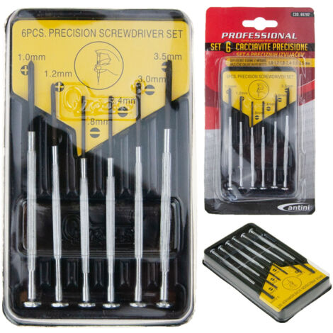 Coffret de 8 tournevis de précision EE8 pour horloger 6 en 1 (1/5)