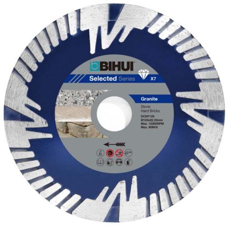 LAME DIAMANT BIHUI POUR MATÉRIAUX DURS 125MM DCDF125 (1/3)