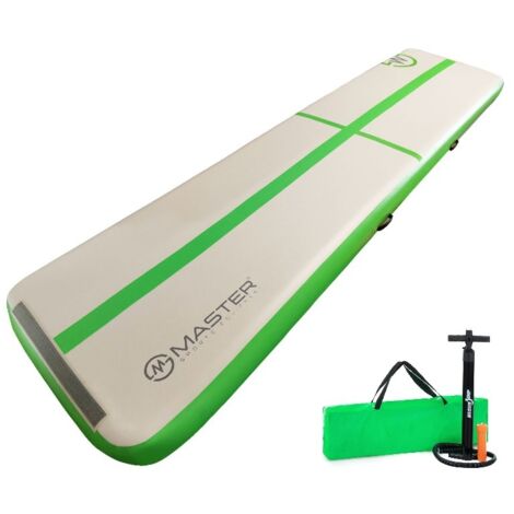 Piste acrobatique Airtrack MASTER 400 x 100 x 10 cm - Verte (1/3)