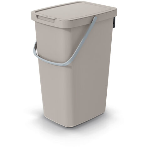 Poubelle SYSTEMA Q COLLECT 20L Marron clair
