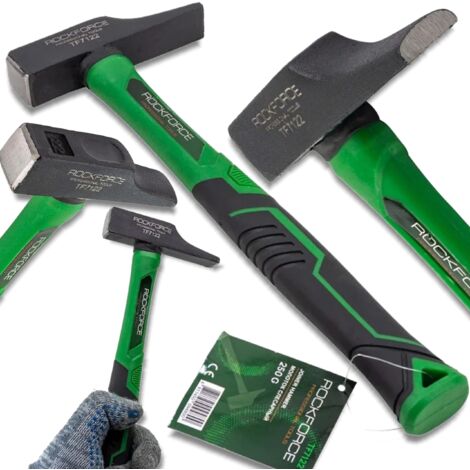 Marteau de chantier ergonomique ROCKFORCE pour redresser la tôle, 250 g