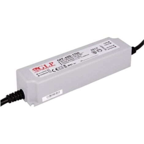 GPF-60D-1750 : Alimentation à découpage 60 W 1750 mA/2036 V CC, IP67, fonction de gradation 3 en 1