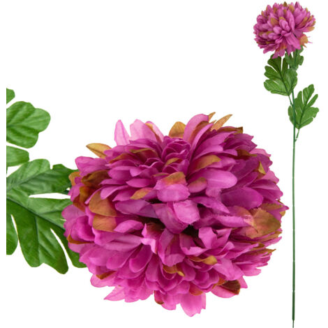 CV14384-5 CHRYSANTHÈME SIMPLE FLEURS ARTIFICIELLES ÉPAISSES XXL (1/5)