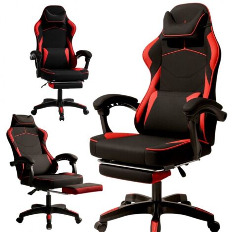 Fauteuil de jeu pivotant VECTOR avec masseur et repose-pieds KO48CZE (1/5)