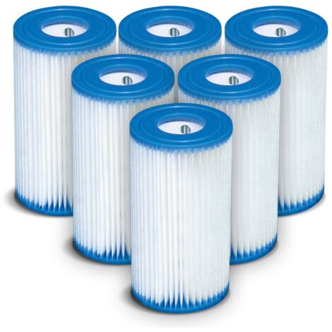 Kit de filtres à pompe type A 6 pièces INTEX 29000 x6 (1/2)