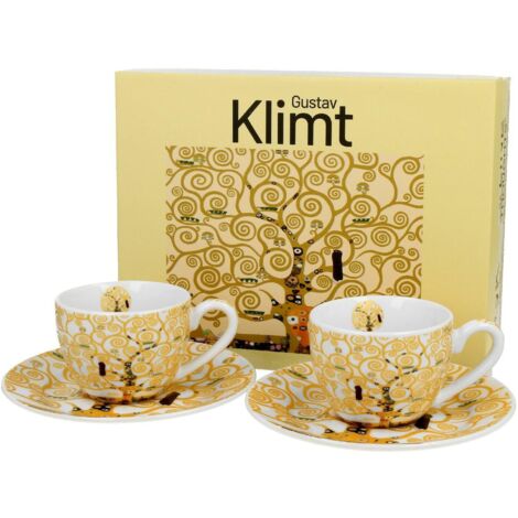 Ensemble de 2 tasses à expresso Klimt écru (1/5)