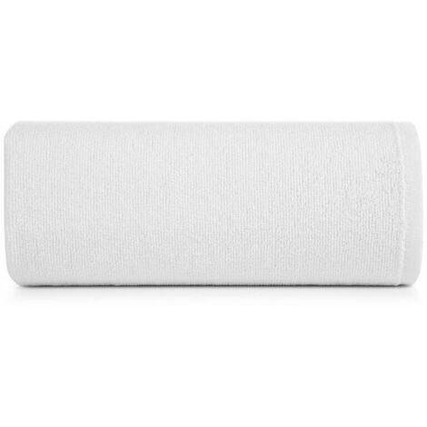 Serviette d'hôtel 70 x 140 cm, blanche et lisse, 450 g/m², 15/1/B (1/4)