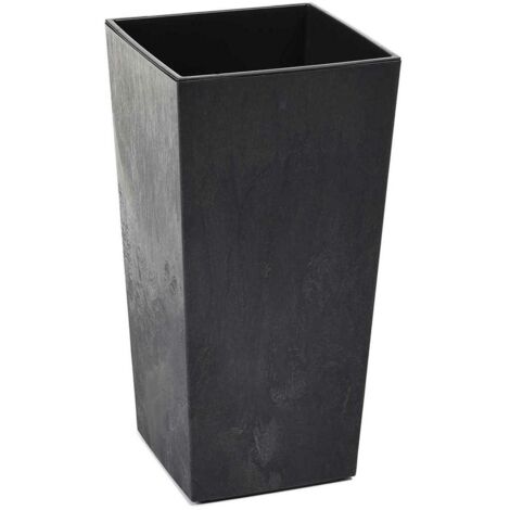 Pot de fleurs Porto en béton noir h57x29x29 cm (1/5)