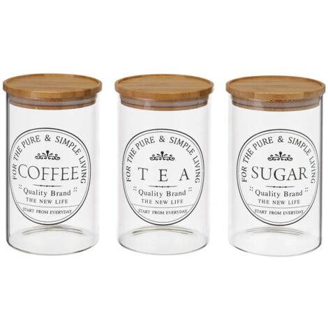 Lot de 3 bocaux en borosilicate de 1000 ml (1/5)