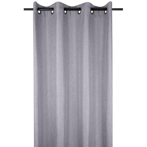 Rideau prêt à poser BEA 140x280 gris (1/4)