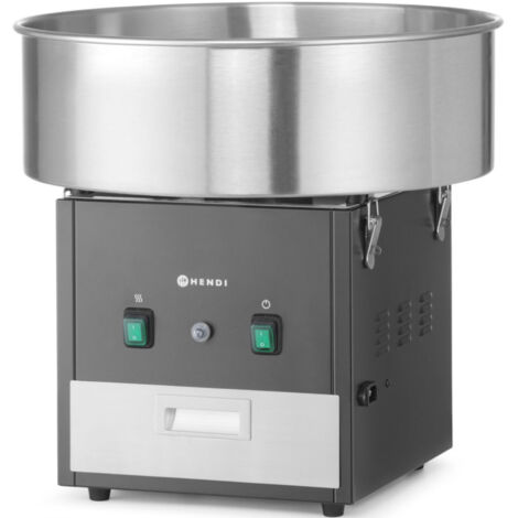 Machine à barbe à papa sans couvercle 52 cm 1130 W - noire
