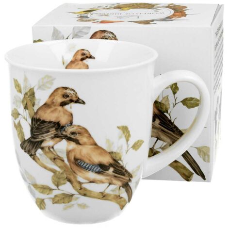 Mug en porcelaine à motif de geais, 400 ml (1/4)