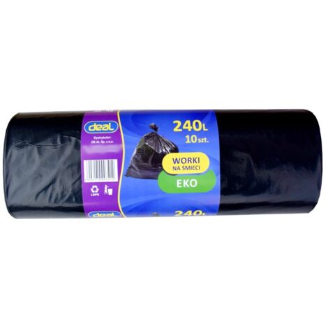 Sacs poubelle 240L éco LD, lot de 10