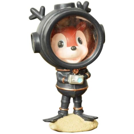 Figurine décorative Faon plongeur 15 cm en résine (1/2)