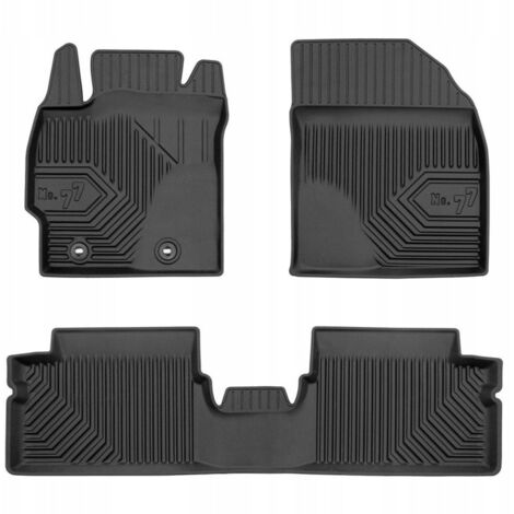Tapis de porte en caoutchouc pour Toyota Auris 1 (2006-2013), bacs de rangement (77 pièces) (1/5)