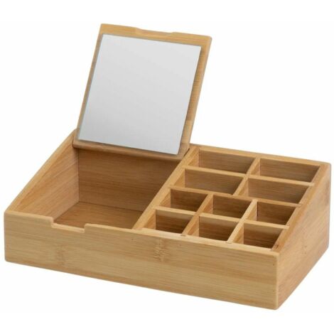 Organisateur de cosmétiques avec miroir 25x13x8 cm (1/5)