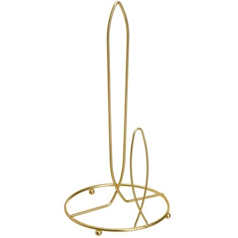 Porte-essuie-tout en métal doré 32 cm (1/5)