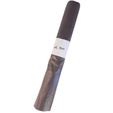 Sacs poubelle 60L bruns LD 10 pièces.