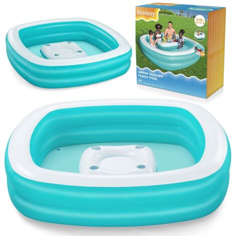 Piscine gonflable Sippin' Summer 218 x 218 x 48 cm Bestway 54446 (1/5)