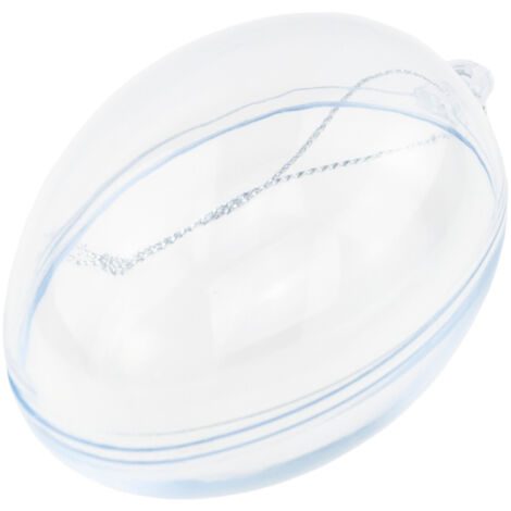 TG60440 ŒUF EN ACRYLIQUE 16 cm ŒUFS EN PLASTIQUE TRANSPARENT