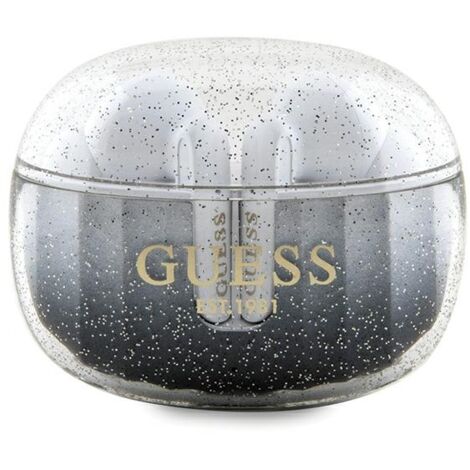 Station d'accueil pour écouteurs Bluetooth Guess TWS, noir pailleté dégradé (1/3)