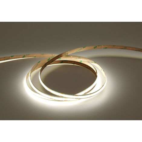 UQS-COB-8W-W-24V-5m : Ruban LED COB professionnel, 8 W, 320 LED/m, IRC 90, 24 V, blanc, 6 500 K, IP20, 5 m (1/2)